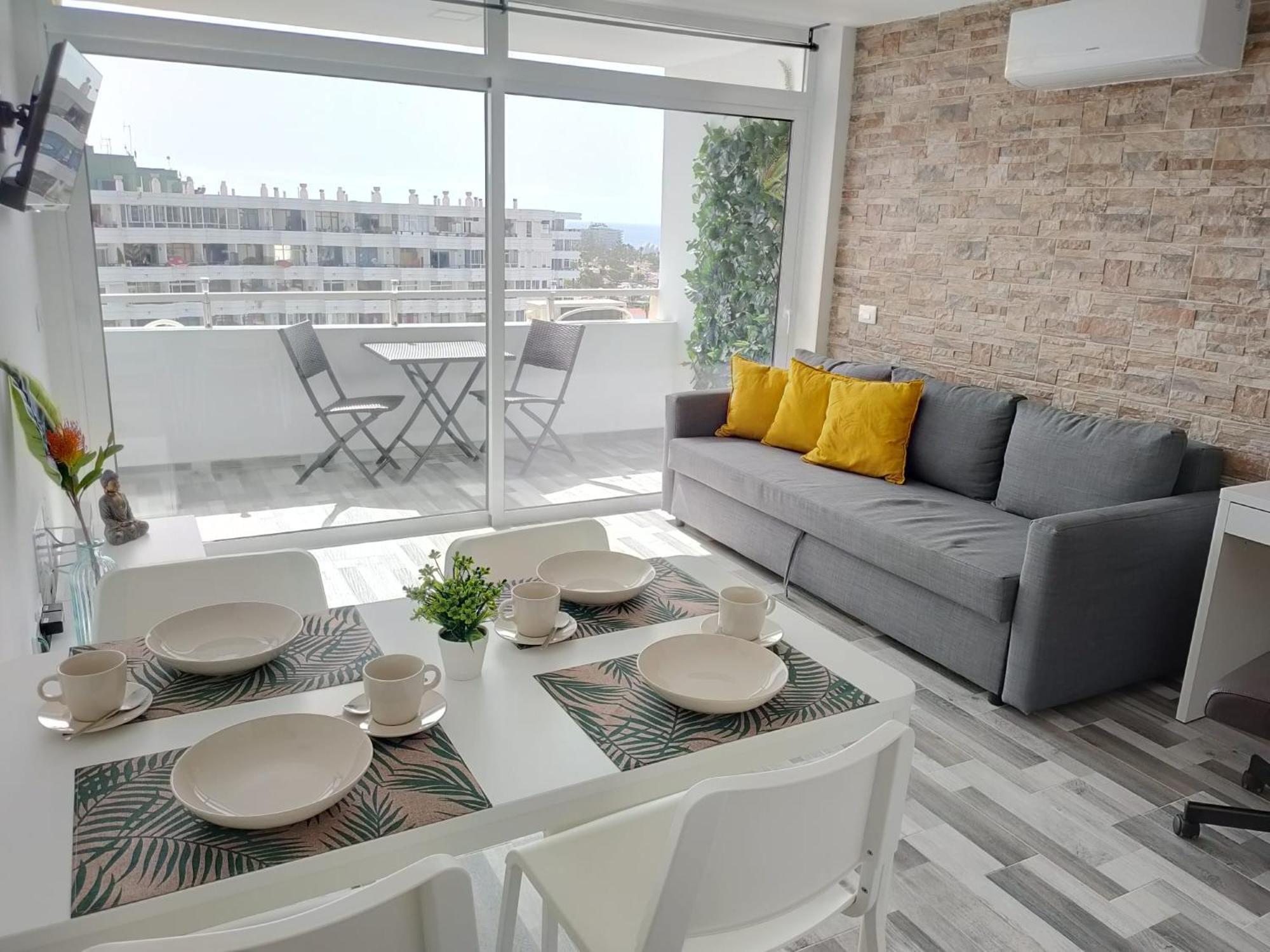 Blue Sky, Apartamento Vista Oceano Плайя-дель-Инглес Экстерьер фото